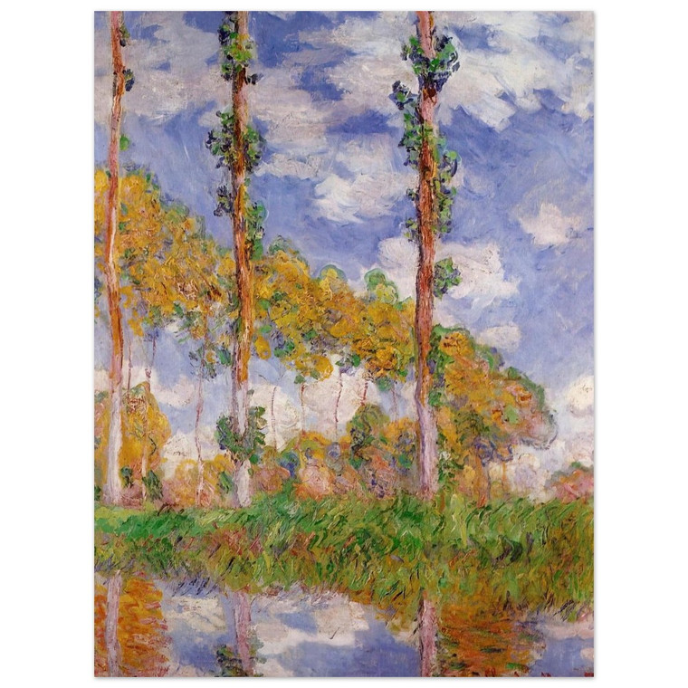 claude monet  Three Trees in Summer Aluminum Print
