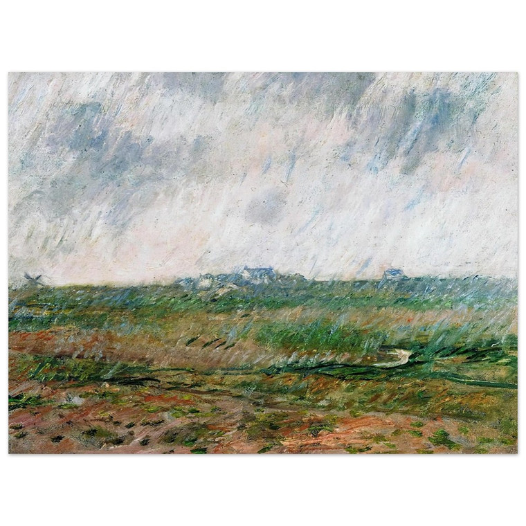 claude monet  Rain in BelleIle Aluminum Print