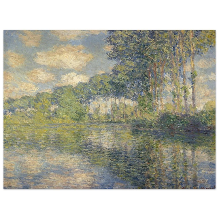 claude monet  Poplars on the Epte Aluminum Print