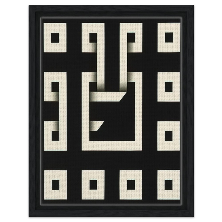 Omar Rayo  Clandestine Game XI  1968 Framed Canvas