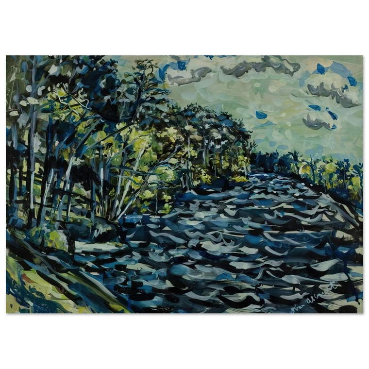 Ivan Albright ST MARY S BLACK RIVER IS BLUE GEORGIA 1964 Art Print