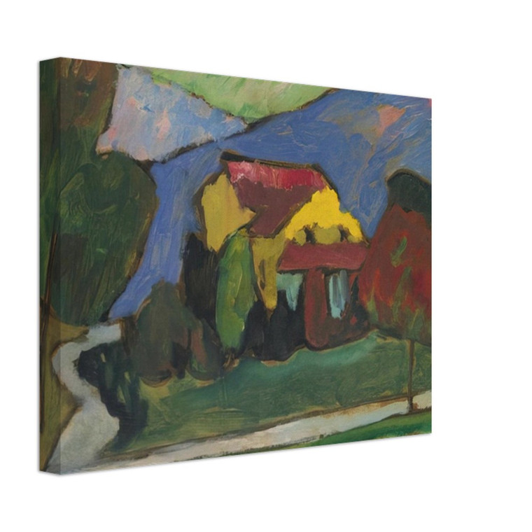 Gabriele Munter  THE YELLOW HOUSE 1908 Canvas