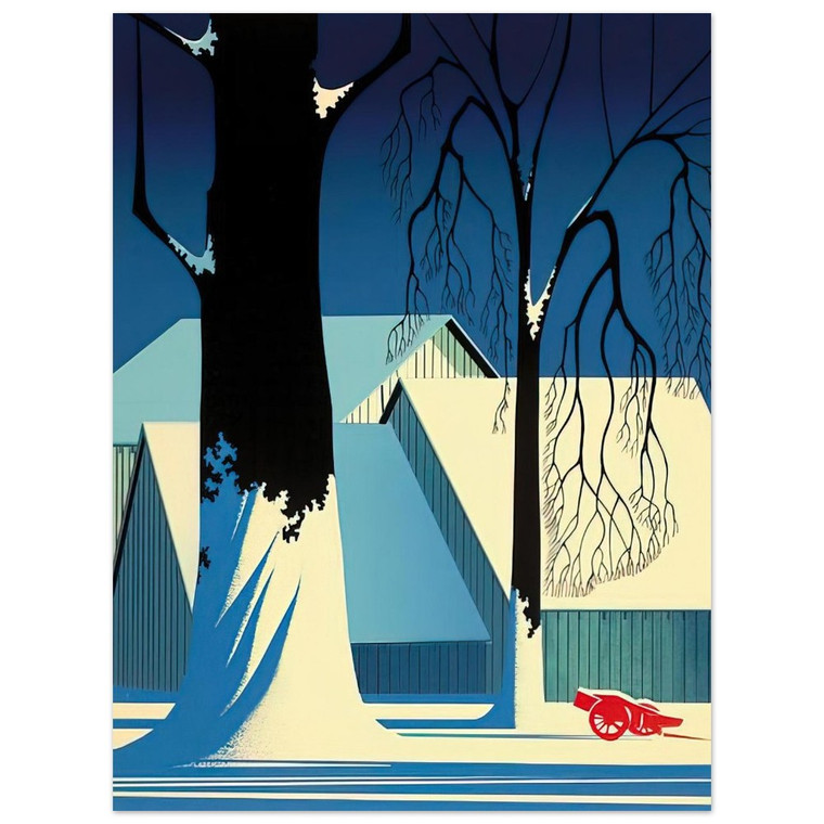 Eyvind Earle  Turquoise Aluminum Print