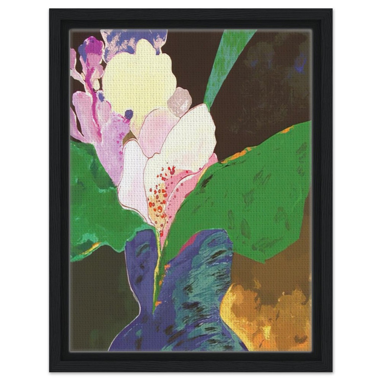 Aldemir Martins  Blue Vase With Flowers  2002 Framed Canvas