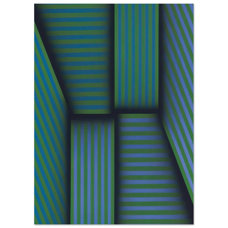 Omar Rayo  Scarlattis Garden  Op Art Fine Art Poster / Art Print