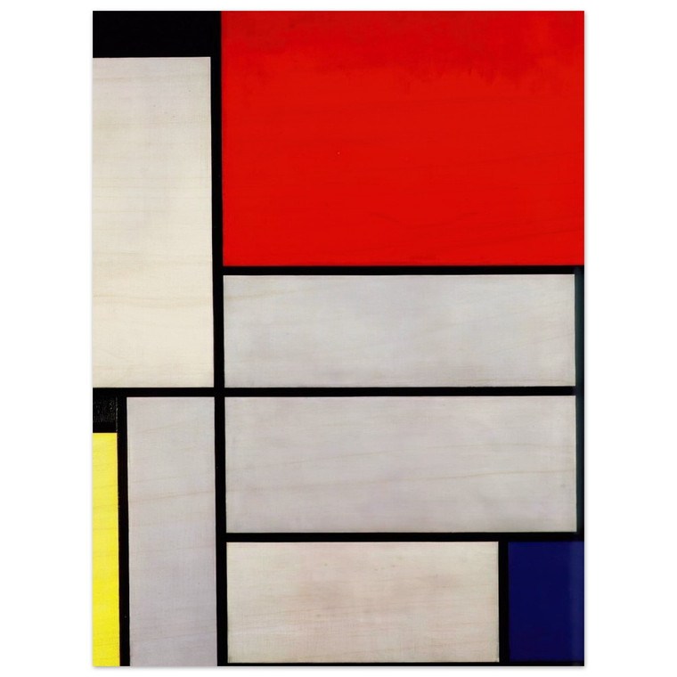 Piet Mondrian  Tableau I Wood Print