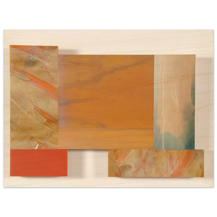 Sam Gilliam  With Orange Wood Print