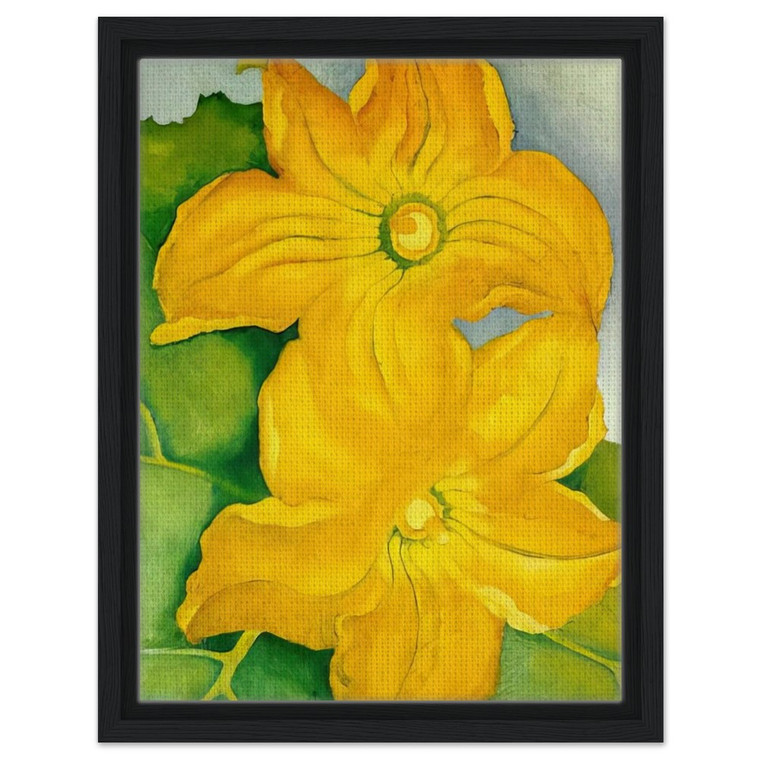 Georgia OKeeffe  Squash Blossoms I Framed Canvas