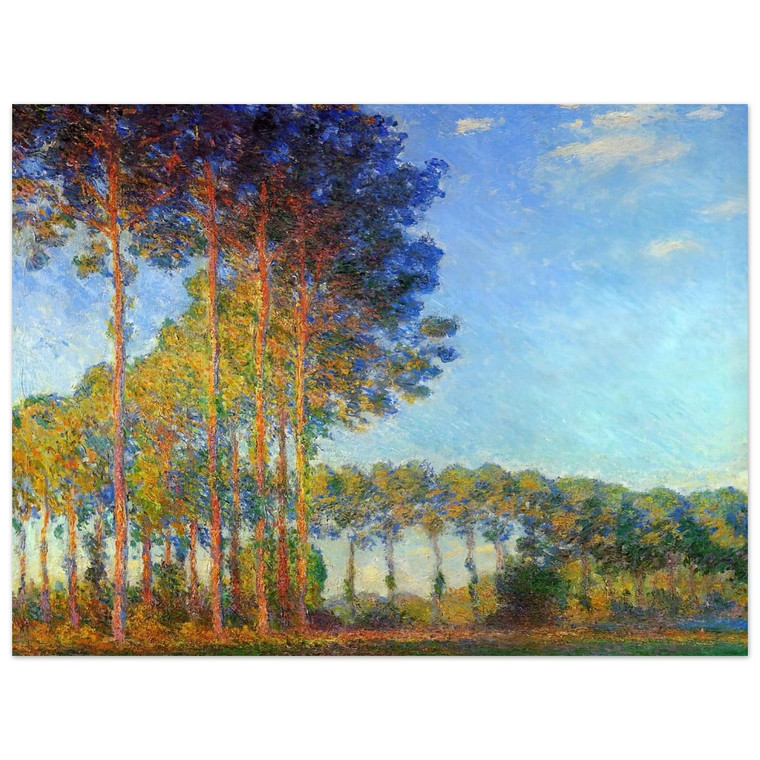 Claude Monet Poplars River Epte Marsh Aluminum Print