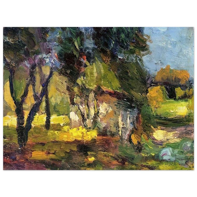 Henri Matisse  LANDSCAPE CORSICA 1898 Wood Print