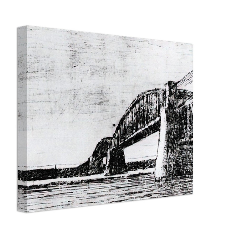 MC Escher  RAILWAY BRIDGE OOSTERBEEK Canvas