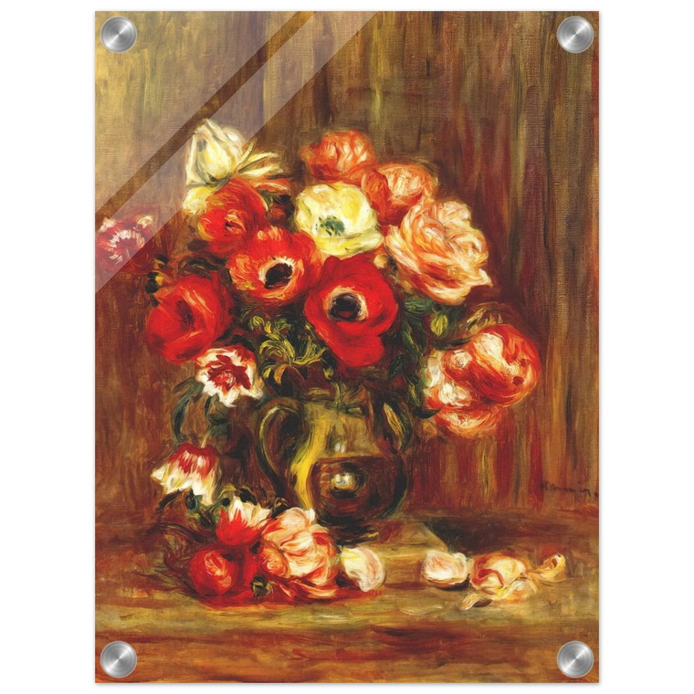 PierreAuguste Renoir  Still life with anemones Acrylic Print