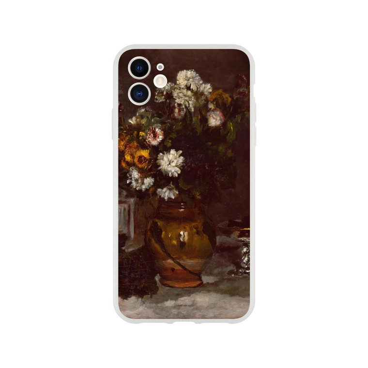 Pierre-Auguste Renoir - Flowers in a Vase and a Glass of Champagne Flexi case