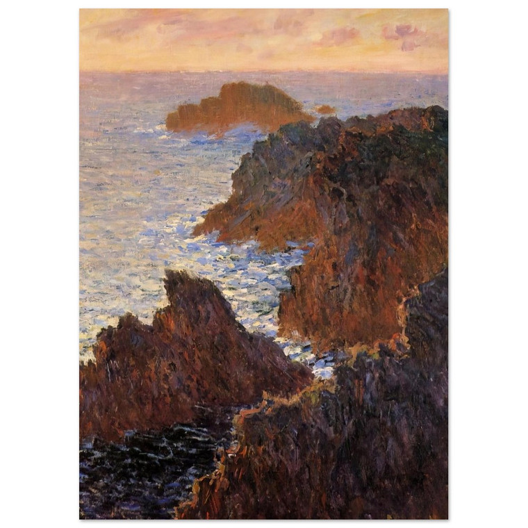 claude monet  Rocks at BelleIle PortDomois Fine Art Poster / Art Print