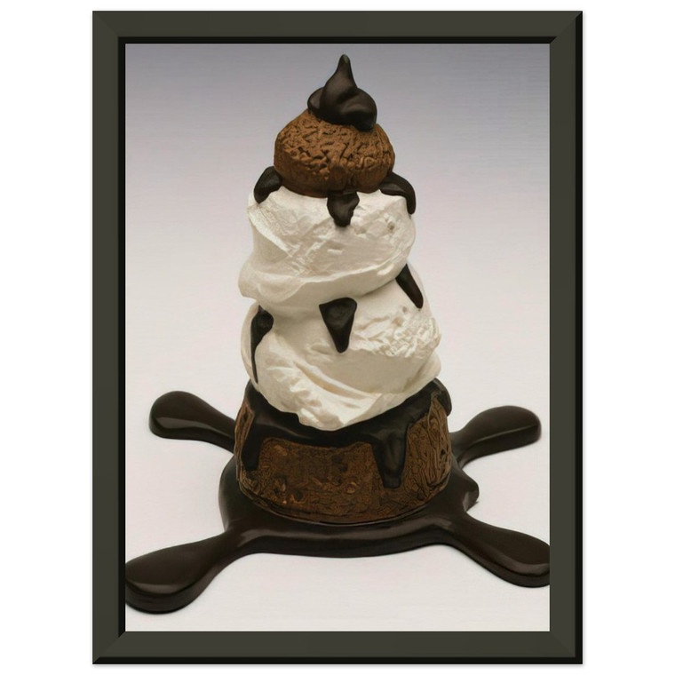 Claes Oldenburg  PROFITEROLE 1990 Premium Metal Framed Art Print / Poster