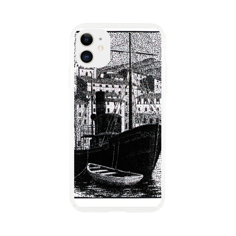 MC Escher - TUGBOAT OLD HARBOR OF BASTIA JANUARY 1934 1934 Clear case