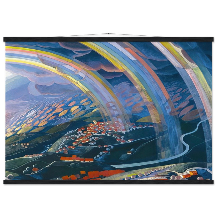 Gerardo Dottori: Miracle of Light While Flying 1931 Matte Poster with Hanger