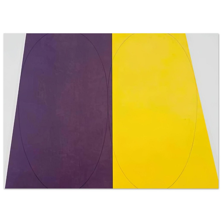 Robert Mangold PLANE FIGURE SERIES D DOUBLE PANEL 1993 Art Print