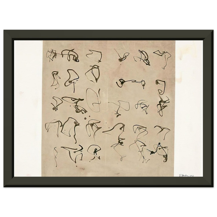 Brice Marden  Forgery  2008 Premium Metal Framed Art Print / Poster