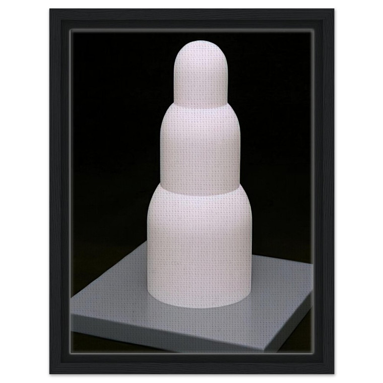 Sol LeWitt  Three Stacked Domes Framed Canvas