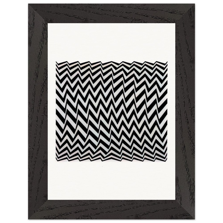 Bridget Riley  FRAGMENT 3 1965 Premium Wooden Framed Art Print / Poster