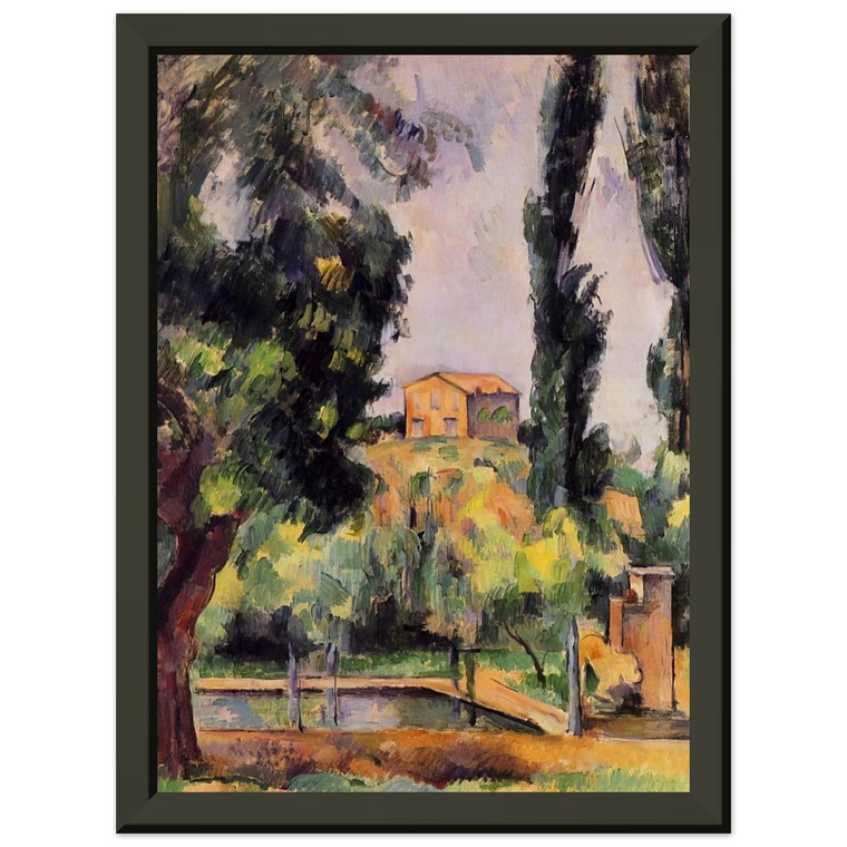 Paul Cezanne  Jas de Bouffan Premium Metal Framed Art Print / Poster