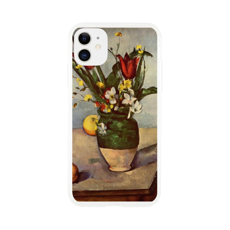 Paul Cezanne - Still Life Tulips and apples Clear case