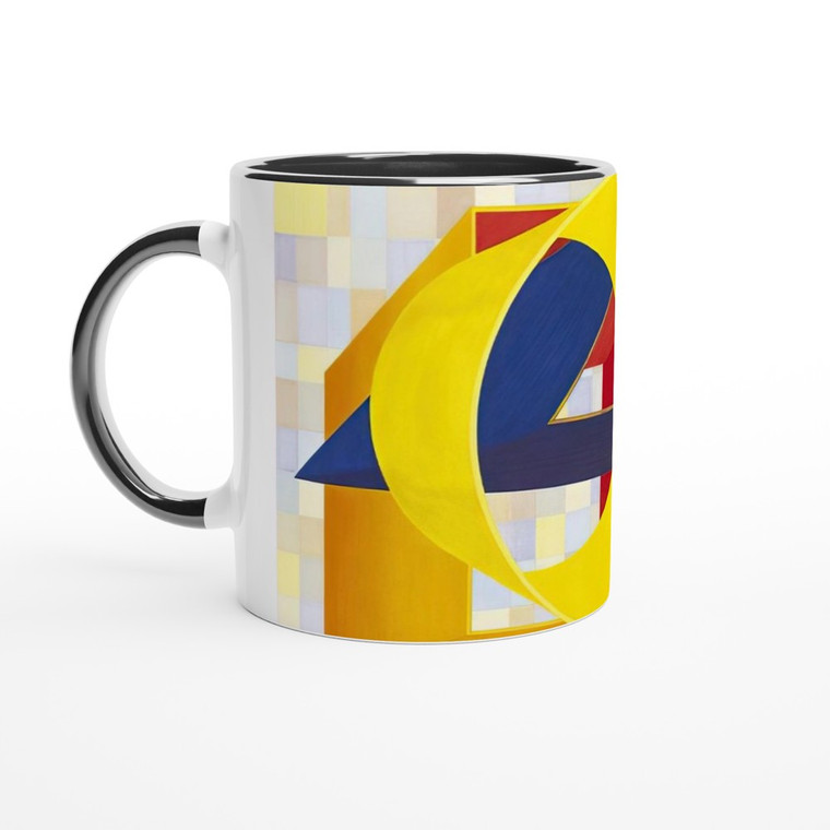 Al Held - Prime Moments II Ceramic Mug with Color Inside