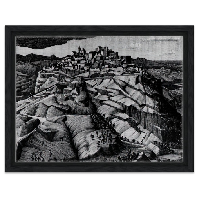 MC Escher  SANTA SEVERINA CALABRIA FEBRUARY 1931 1931 Framed Canvas