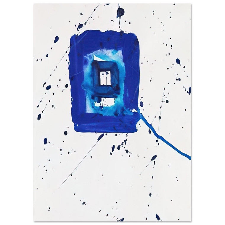 Sam Francis  Blue Frame Fine Art Poster / Art Print