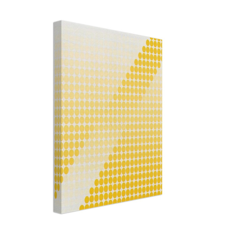 Dadamaino  Bianco  Giallo  1971 Canvas