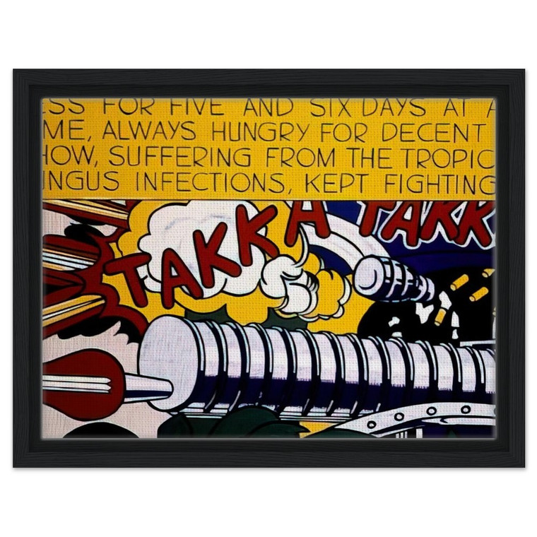 Roy Lichtenstein  TAKKA TAKKA 1962 Framed Canvas