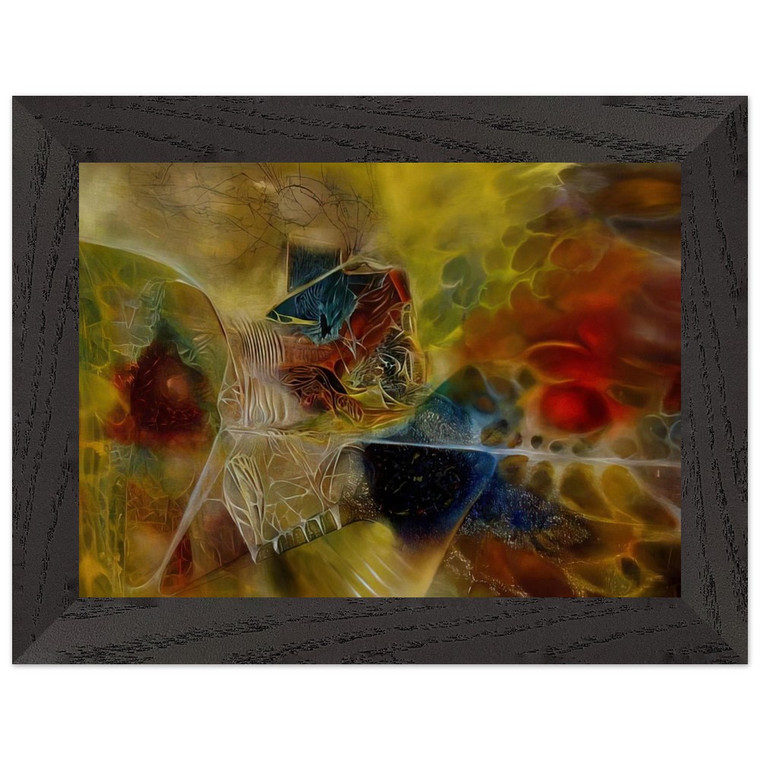 Jimmy Ernst  Biological Discovery  1944 Premium Wooden Framed Art Print / Poster