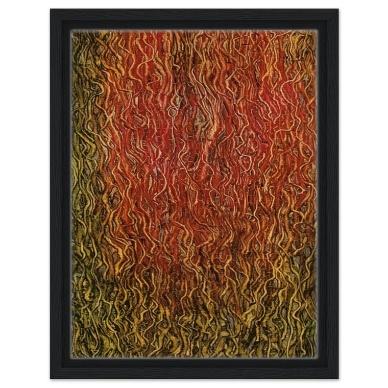 Simon Hantai  Untitled  Surrealism Tachisme Framed Canvas