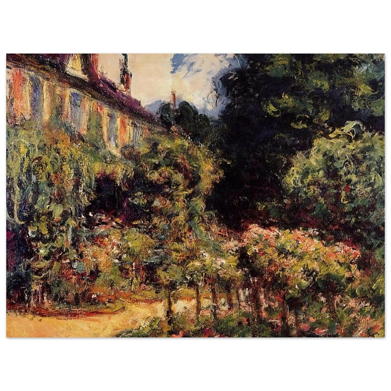 claude monet  The Artists House at Giverny Aluminum Print