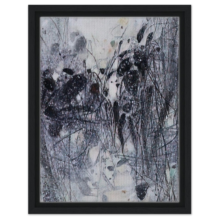 Chu teh Chun  EVOCATION BLEUE 1989 Framed Canvas