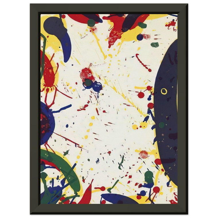 Sam Francis  Blue Bones Premium Metal Framed Art Print / Poster
