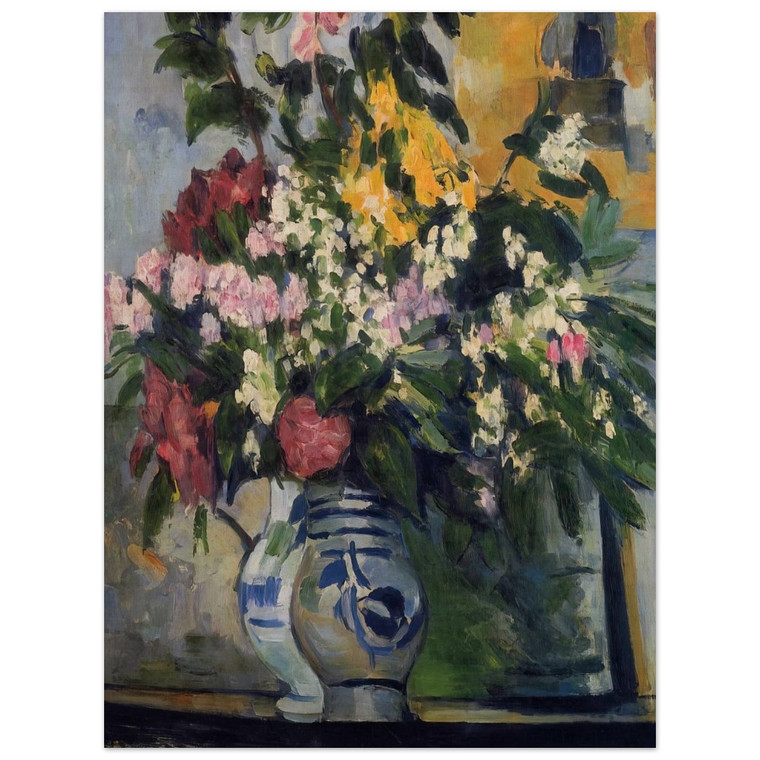 Paul Cezanne  Two Vases of Flowers Wood Print
