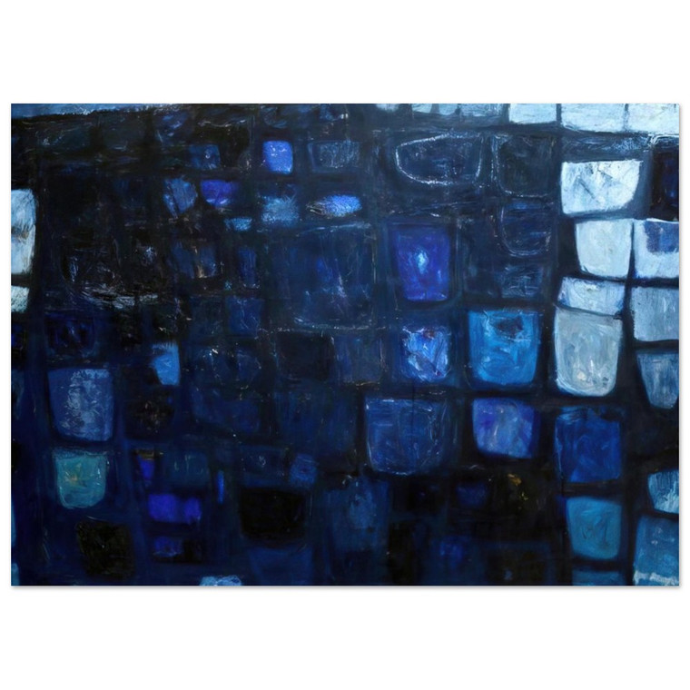 William Scott  Blue Abstract  1959 Fine Art Poster / Art Print