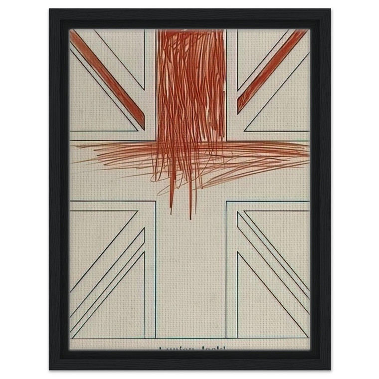Billy Apple  A union Jack Young Commonwealth Artists  1962 Framed Canvas