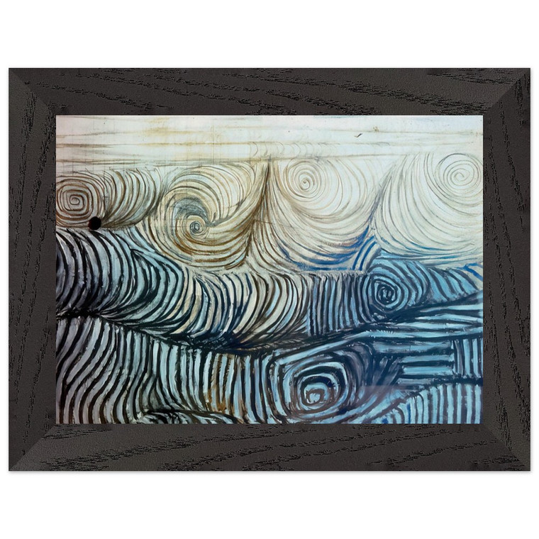 Victor Pasmore  THE WAVE 1950 Premium Wooden Framed Art Print / Poster