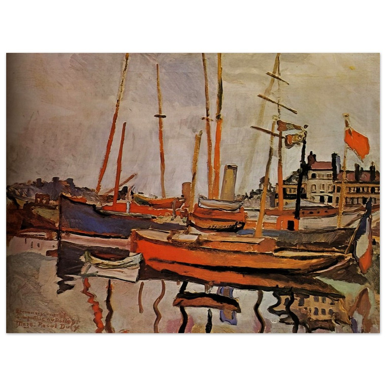 Raoul Dufy  THE PORT OF LE HAVRE 1906 Wood Print