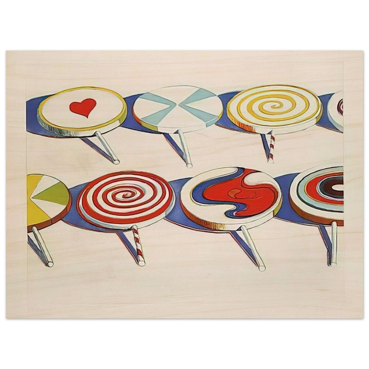 Wayne Thiebaud  Big Suckers  1971 Wood Print