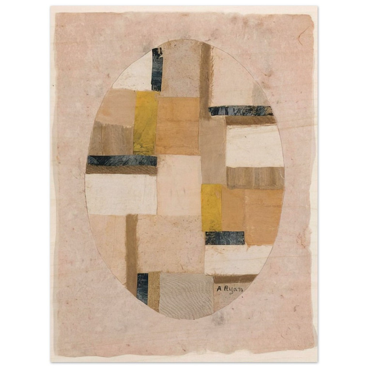 Anne Ryan  Number 456  Abstract Expressionism Wood Print