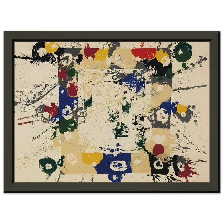 Sam Francis  Untitled  SF143S  Premium Metal Framed Art Print / Poster