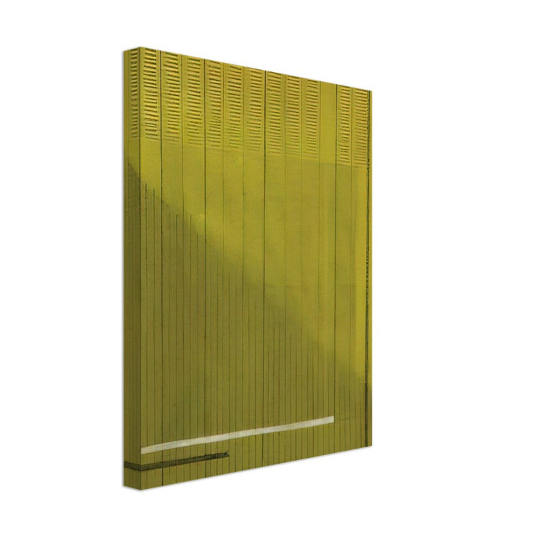 Bice Lazzari  Grigio  Giallo Gray and Yellow  1966 Canvas