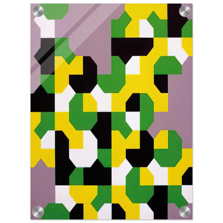 Bruno Munari  Curva di Peano  1991 Acrylic Print