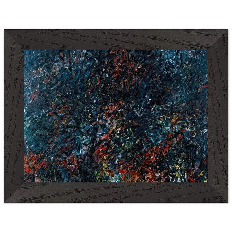 JeanPaul Riopelle  Forestine Premium Wooden Framed Art Print / Poster