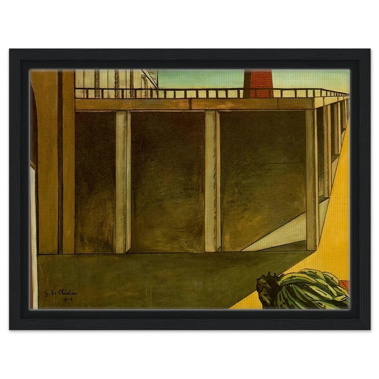 Giorgio de Chirico GARE MONTPARNASSE Melancholy Departure 1914 Framed Canvas