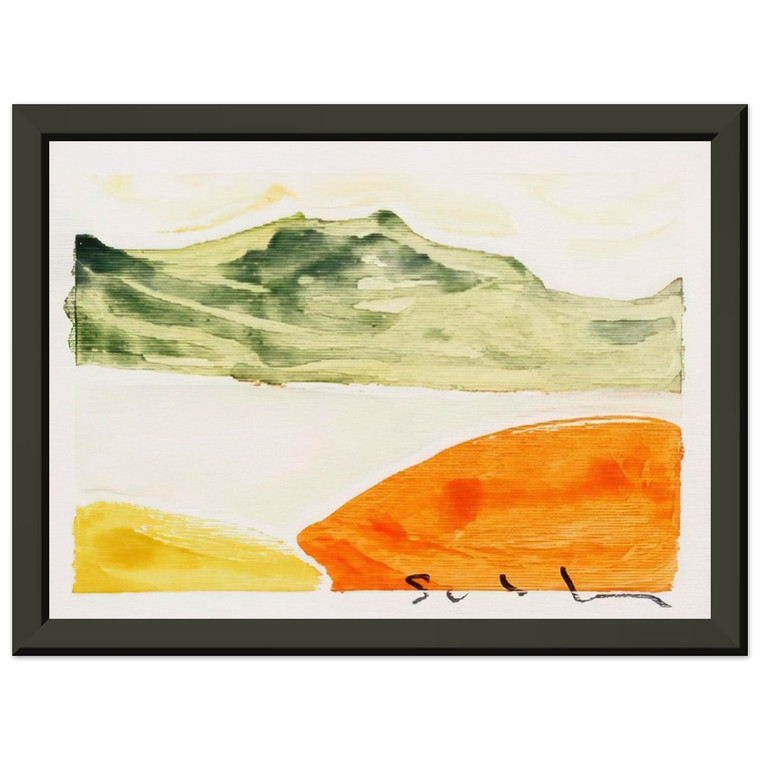 Mario Schifano  Pomeriggio anemico  1982 Premium Metal Framed Art Print / Poster